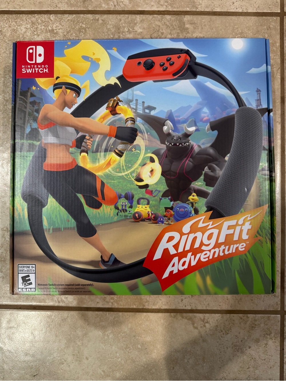 Nintendo Ring Fit Adventure Ring-Con and Game